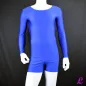 Preview: Herrenbody mit Arm aus blauem Lycra Preview: Herrenbody mit Arm aus blauem Lycra