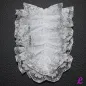 Preview: Jabot mit weiß-silberner Spitze. Preview: Jabot mit weiß-silberner Spitze.