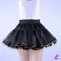 Preview: Zweilagiger schwarzer Petticoat mit Spitze Preview: Zweilagiger schwarzer Petticoat mit Spitze
