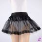 Preview: Petticoat schwarz mit Spitze Preview: Petticoat schwarz mit Spitze