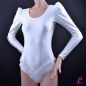 Preview: Spitzenbody weiß mit Puffarm Preview: Spitzenbody weiß mit Puffarm
