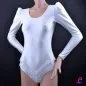 Preview: Spitzenbody weiß mit Puffarm Preview: Spitzenbody weiß mit Puffarm