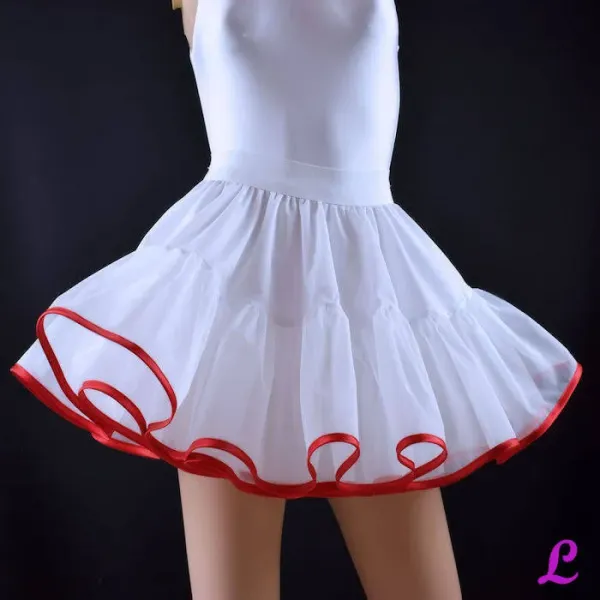 weißer Petticoat zweilagig profi