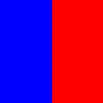 blau/rot