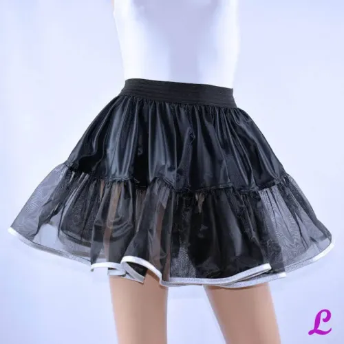 einlagiger schwarzer Petticoat einlagiger schwarzer Petticoat