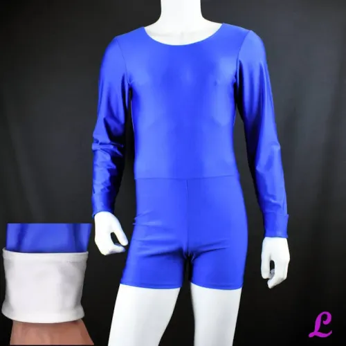 Blauer Radler Body mit Hemd-arm Blauer Radler Body mit Hemd-arm