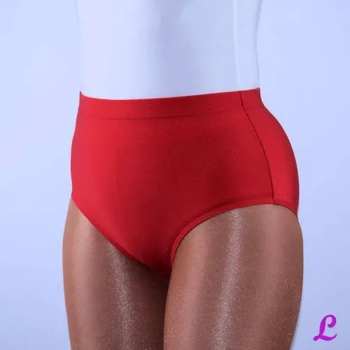 rote Stretchhose aus Satin-stretch rote Stretchhose aus Satin-stretch