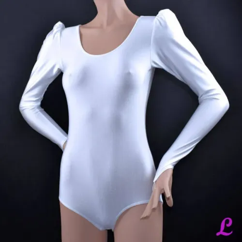 weißer Body mit Puffarm weißer Body mit Puffarm