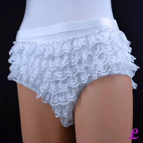 weiße Spitzenhose mit Vollspitze weiße Spitzenhose mit Vollspitze