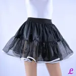 Mobile Preview: einlagiger schwarzer Petticoat