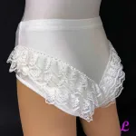 Mobile Preview: Spitzenhose mit weißer Spitze