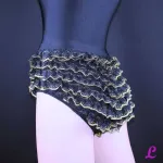 Mobile Preview: Spitzenhose schwarz mit Vollspitze