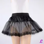 Mobile Preview: Petticoat schwarz mit Spitze