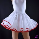 Mobile Preview: weißer Petticoat zweilagig profi